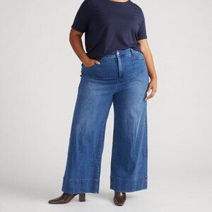 Carrie High Rise Wide Leg Jeans - True Blue XS 10-12